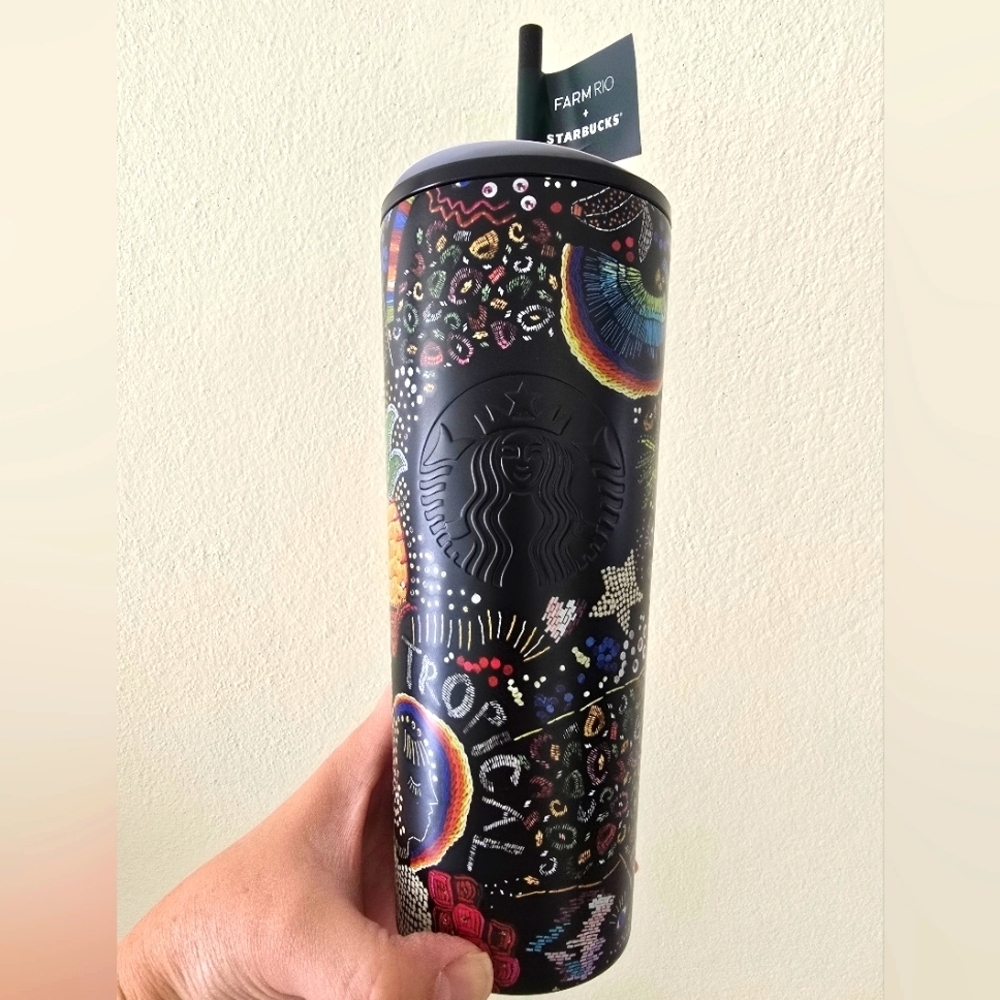 NWT Starbucks X Farm Rio Borogodo Limited Edition Collab Stainless Steel Tumbler